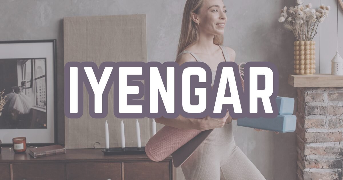 Iyengar Yoga practice with props