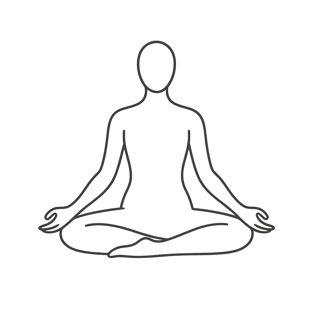 Yoga practitioner demonstrating asana pose