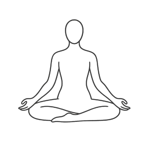 Yoga practitioner in seated meditation pose